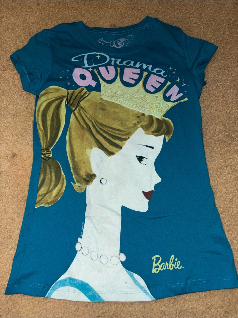 Vintage Y2K Doe Barbie T Shirt Drama Queen Medium